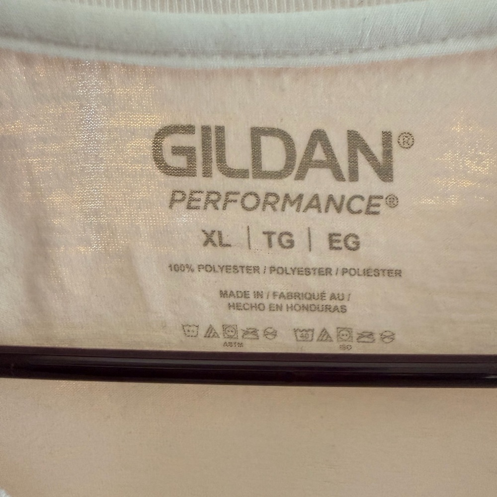 Gildan White Long Sleeve with Purple Butterfly Graphic - Picture 3 of 3
